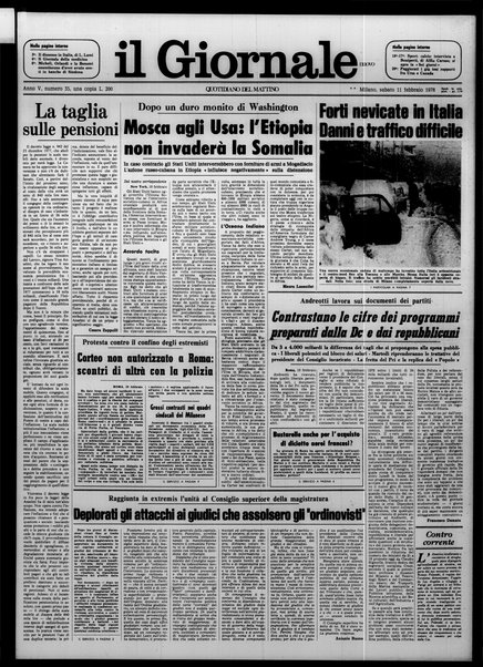 Il giornale nuovo : quotidiano del mattino